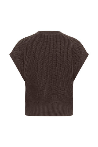 Saint Tropez TruneSZ Knitted Sweater - Chocolate Brown