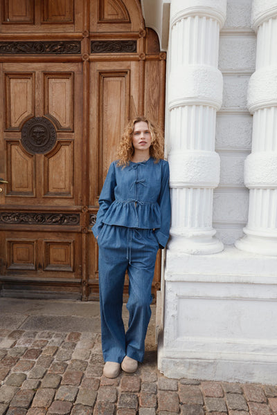 Soaked In Luxury SLChamy Faustina Trousers - Medium Blue
