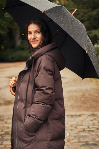 Saint Tropez SabrielSZ Puffer Coat - Dark Oak / Brown