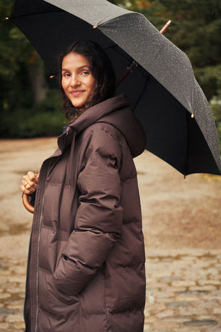 Saint Tropez SabrielSZ Puffer Coat - Dark Oak / Brown