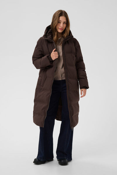 Saint Tropez SabrielSZ Puffer Coat - Dark Oak / Brown