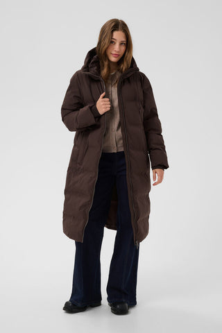 Saint Tropez SabrielSZ Puffer Coat - Dark Oak / Brown