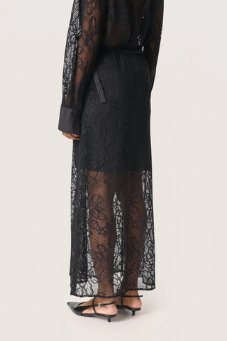 Soaked In Luxury SLNylah Lace Skirt Black