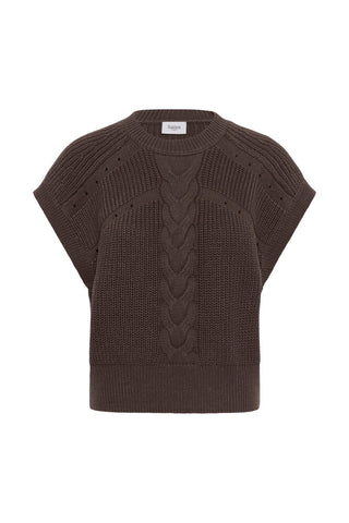 Saint Tropez TruneSZ Knitted Sweater - Chocolate Brown