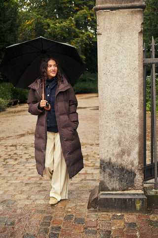 Saint Tropez SabrielSZ Puffer Coat - Dark Oak / Brown