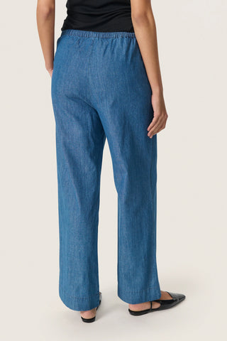 Soaked In Luxury SLChamy Faustina Trousers - Medium Blue