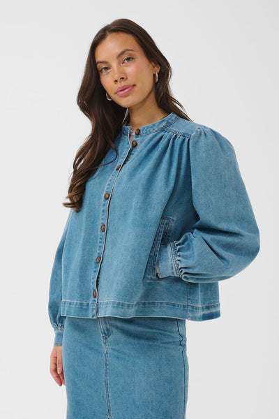 Saint Tropez TeraSZ Denim Jacket - Medium Blue