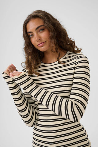 Saint Tropez OlaliaSZ Blouse - Ice Black Stripe