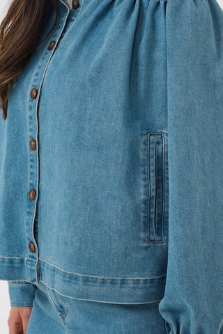 Saint Tropez TeraSZ Denim Jacket - Medium Blue