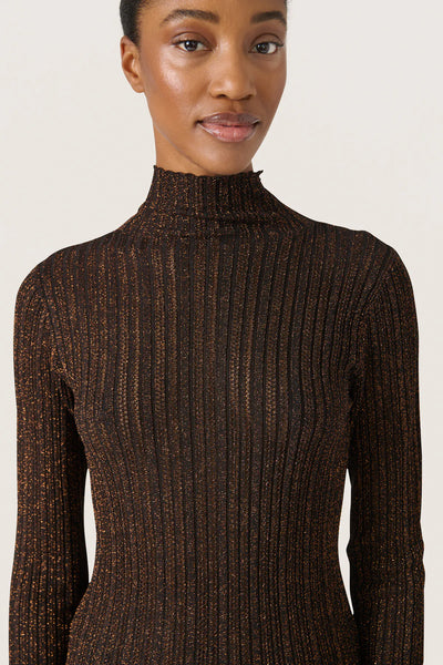 Soaked In Luxury SLLaisa Pullover - Copper