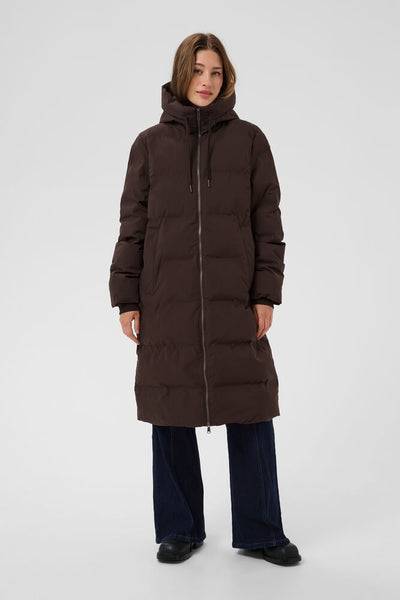 Saint Tropez SabrielSZ Puffer Coat - Dark Oak / Brown