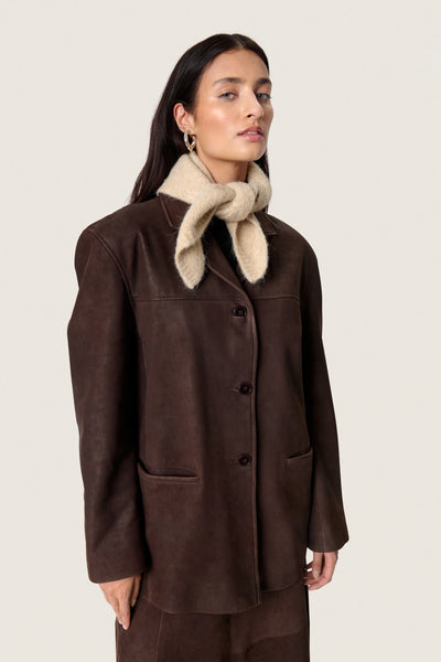 Soaked In Luxury SLPleoni Triangle Scarf - Doeskin Melange