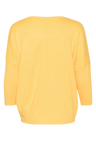 Saint Tropez Mila R-Neck Sweater - Yarrow Melange