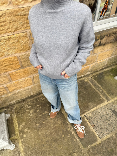 Suncoo Pinto Wool Sweater - Grey