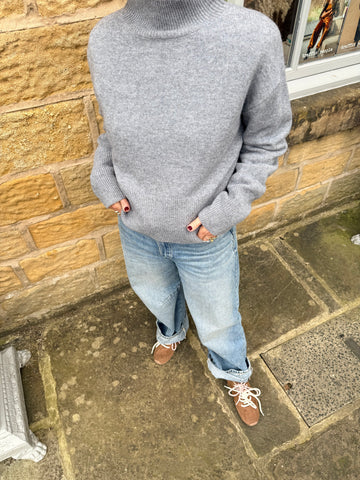 Suncoo Pinto Wool Sweater - Grey