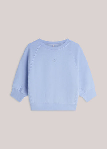 Summum Woman Jersey Fade Out Sweatshirt - Soft Blue
