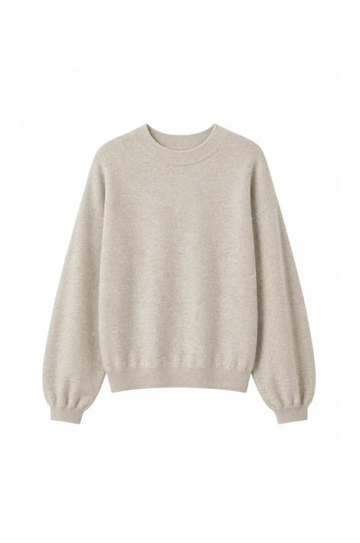 TWNS Colorado Round Neck Sweater - Mottled Beige