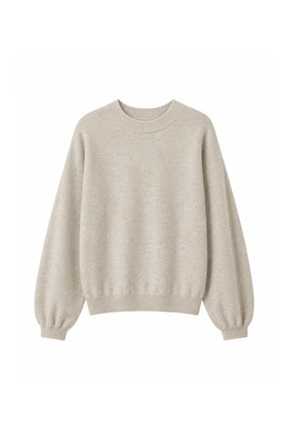 TWNS Colorado Round Neck Sweater - Mottled Beige