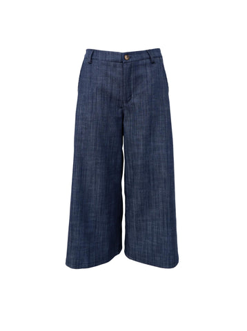 Black Colour BCBox Culotte Pants - Navy Denim