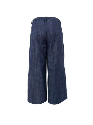 Black Colour BCBox Culotte Pants - Navy Denim