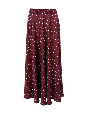 Black Colour BCValery Midi Dotted Skirt - Plum