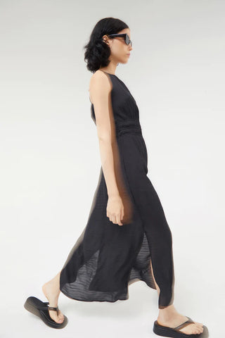 Compania Fantastica Sleeveless Long Dress - Black