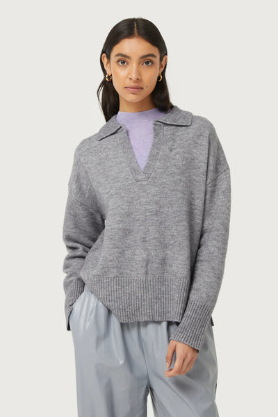 Compania Fantastica Polo Sweater - Grey