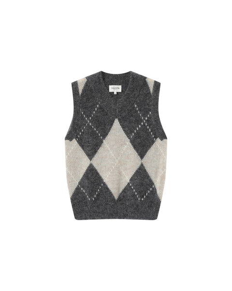 Grace & Mila Salvo Knitted Tank Top - Anthracite