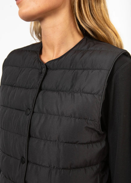 Coster Copenhagen CCHeart Asta Quilted Vest - Black