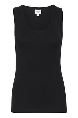 Saint Tropez AsterSZ Ribbed Tank Top - Black