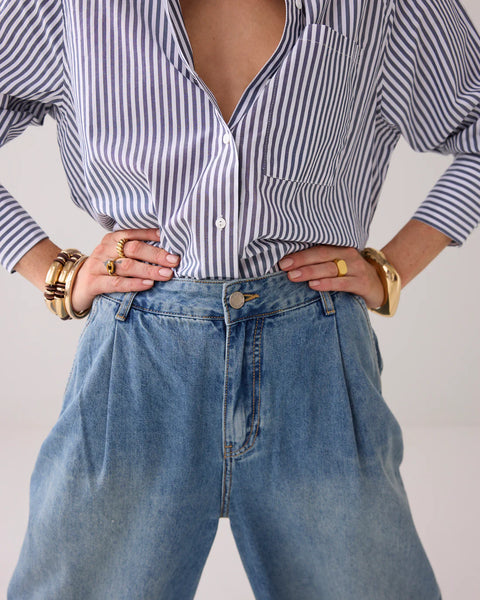 Summum Woman Ultra Wide-led Jeans - Denim