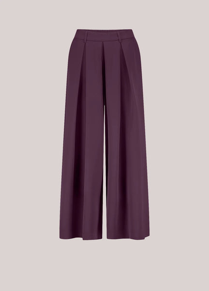 Summum Woman Loose Fitting Culottes - Wineberry
