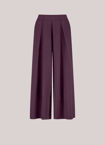 Summum Woman Loose Fitting Culottes - Wineberry