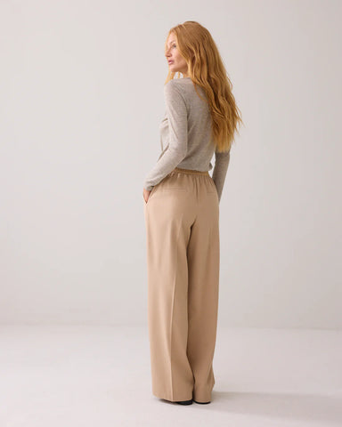 Summum Woman Melange Wide Leg Trousers