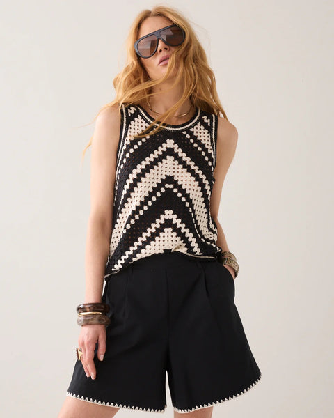 Summum Woman Cotton Shorts - Black