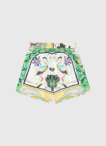 An'ge Rilvana Printed Shorts - Naturalia Ceil