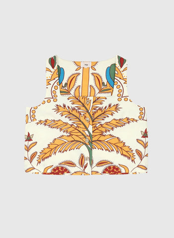 An'ge Paris Symaly Sleeveless Printed Top - Tropico
