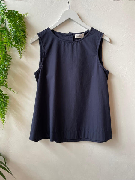 Ottod'Ame Cotton Tank Top - Navy