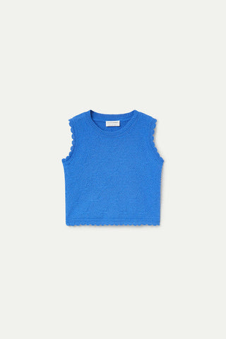 Compania Fantastica Knitted Tank Top - Blue