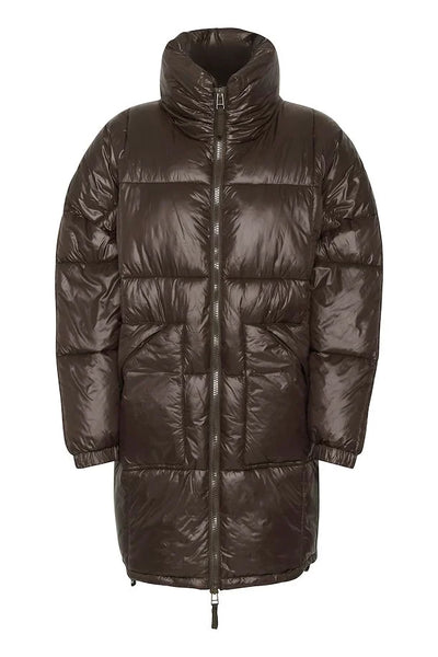 Saint Tropez FlorineSZ Puffer Coat - Dark Oak