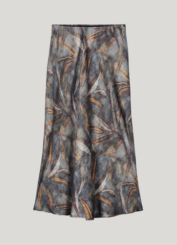 Summum Woman Mid-length Printed Skirt - Cloud Grey