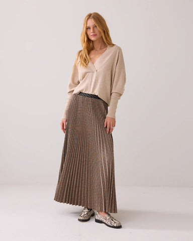 Summum Woman Plaid Pleated Skirt