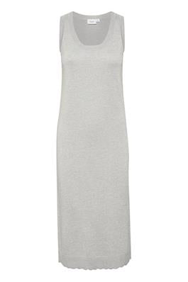 Saint Tropez Sleeveless MilaSZ Shimmer Long Tank Dress - Silver