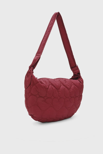 Fabienne Chapot Fabio Quilted Crossbody Bag - Burgundy