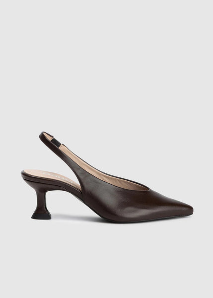 Dansi Smoothe Slinkback Heel - Chocolate
