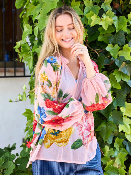 Black Colour BCNorma Floral Blouse - Rose