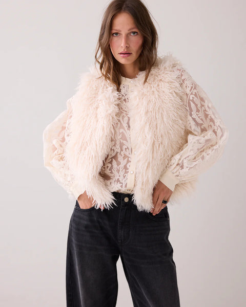 Summum Woman Afghan Faux Fur Gilet