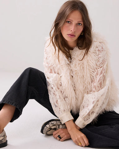 Summum Woman Afghan Faux Fur Gilet