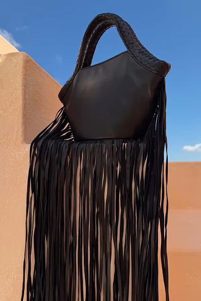 Leather Fringe Bag
