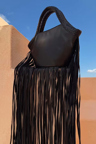 Leather Fringe Bag